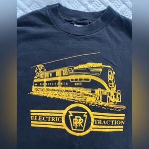 True Vintage 90s Pennsylvania Railroad GG1 Shirt Single Stitch Hanes Beefy USA L